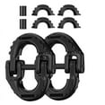 thumbnail image 1 of Safety Chain Connector Link, 1/2IN Tow Hitch Hammerlock Coupling Link, 2 Pack G80 Alloy Steel Tow Chain Connector Black, 1 of 7