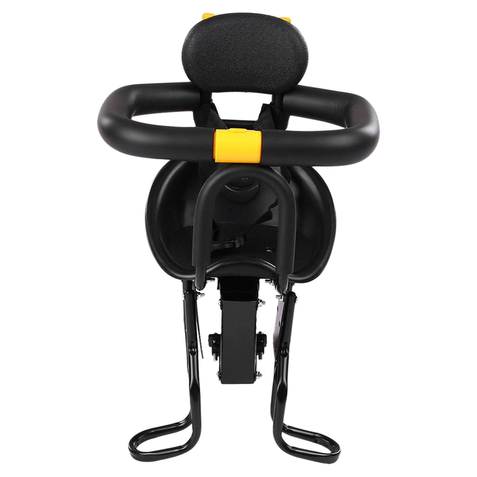 Safety Child Seat Bike Front Kids Saddle with Foot Pedals Support Back Rest for MTB Road Bike