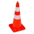 thumbnail image 1 of Safety Cones, 10 PCS Traffic Cones, PVC Construction Cones, Reflective Collars Traffic Cones with Weighted Base Used for Traffic Control, Driveway Road Parking and School Improvement, Orange, 1 of 7