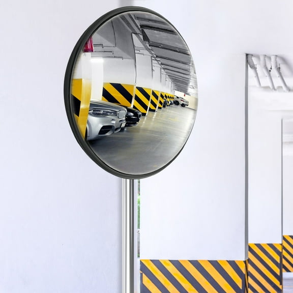 Safety Convex Mirror Traffic Mirror 230 Wide Angle Curved Safety Corner Mirror with Bracket Circular Wall Mirror Blind Spot Mirror for Driveway Road Parking Garage