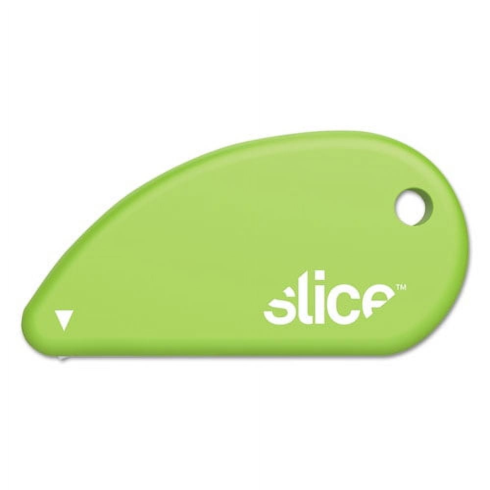"Safety Cutters, Fixed, Non Replaceable Micro Safety Blade, Ceramic, Green | Bundle of 2 Each"