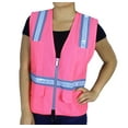thumbnail image 1 of Safety Depot Pink Reflective Safety Vest with Pockets 8038-PK-2XL, 1 of 6