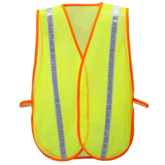 Safety Depot Value Safety Vest Light Weight Mesh Durable Low Cost One Size Fits Most