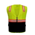 thumbnail image 1 of Safety Depot Yellow Top and Black Bottom Reflective Safety Vest with Pockets BK8048-M, 1 of 3