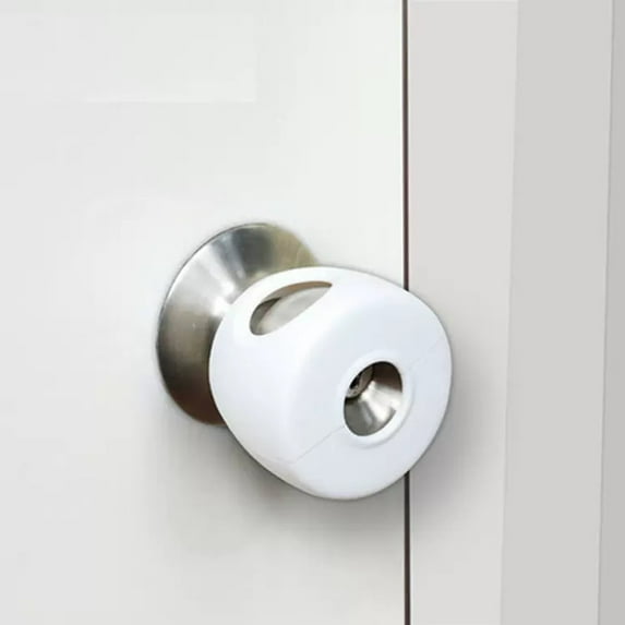Safety Door Knob Covers, Reusable Child Proof Door Knob Locks, Child Proof Door Handle Protector, Universal Fit Easy Grip, Lockable Design No Tools Needed, 1 Pcs, 2.56x2.17"