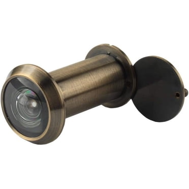 Ferarro Solid Brass 180° Door Viewer With Back Cover – Modern, Large View, Unbranded MPN