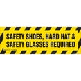 thumbnail image 1 of Safety Equipment Required Non-Slip Floor Marker | 6 Pack of 6" X 18" Vinyl Decal | Protect Your Business, Work Place & Customers |  Made in The USA, 1 of 3