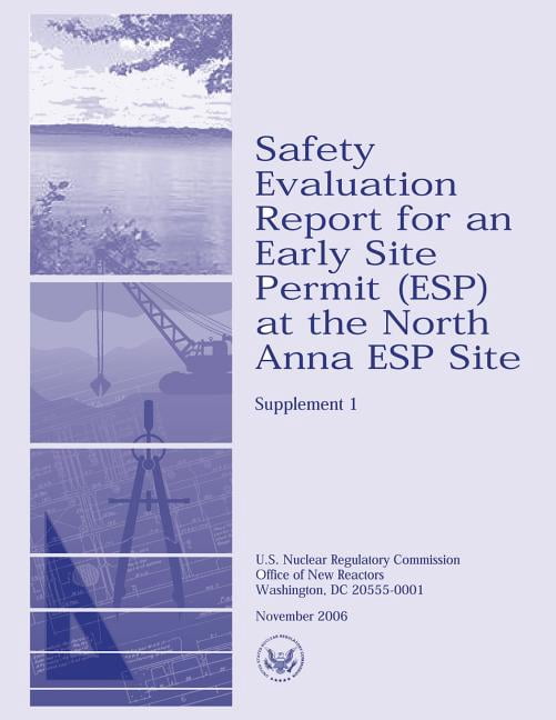 Esp Report Example Safety Evaluation Report for an Early Site Permit (ESP) at the North ...