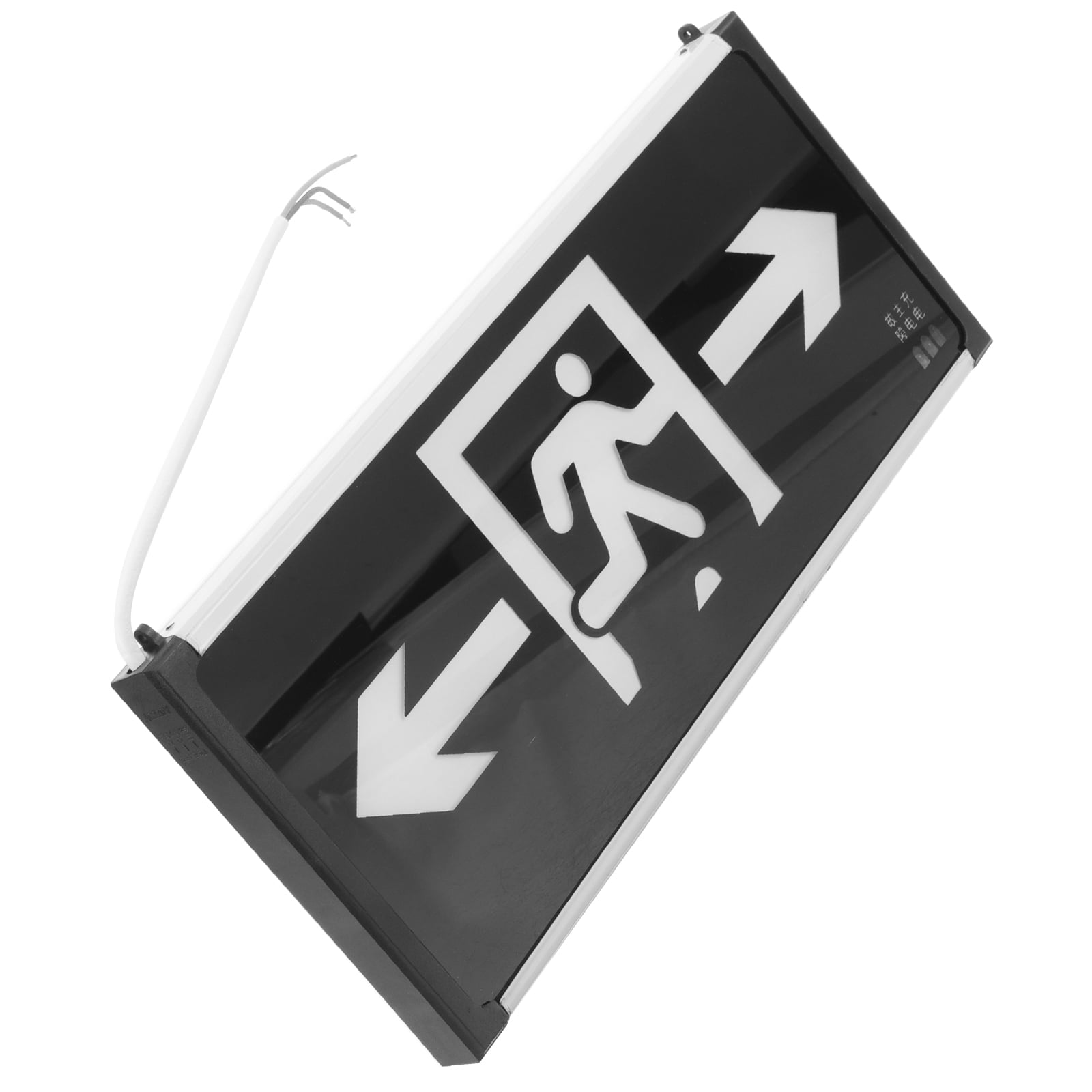 Safety Exit Signs Doublesided Stickers Hanging Emergency Light