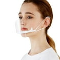 thumbnail image 1 of Safety Face Shield 10 Pack Reusable Goggle Shield Face Visor Transparent Anti-Fog Layer from SplashChef waiter to prevent saliva from splashing, 1 of 8