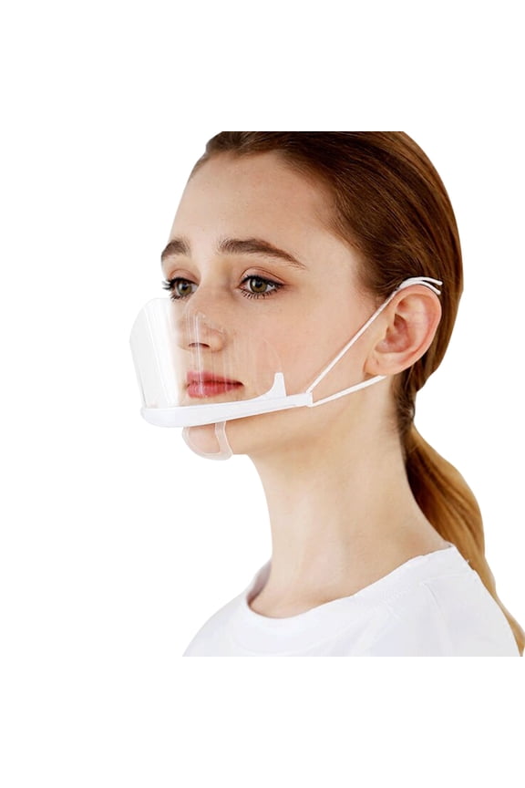 Safety Face Shield 10 Pack Reusable Goggle Shield Face Visor Transparent Anti-Fog Layer from SplashChef waiter to prevent saliva from splashing