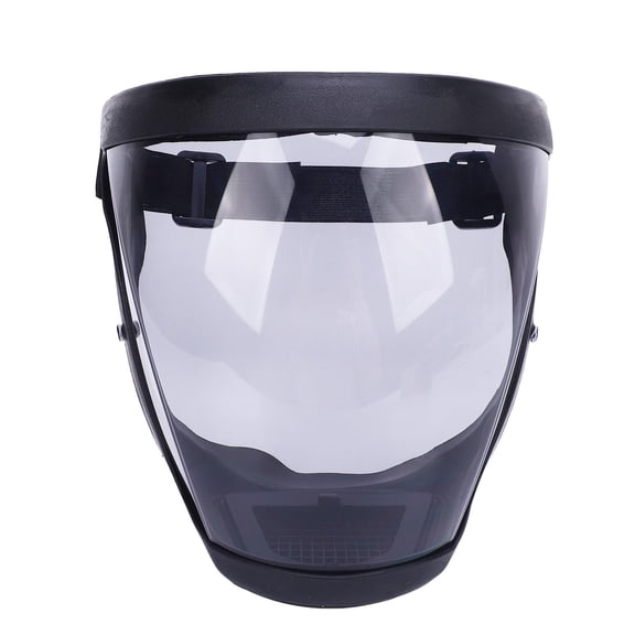 Safety Face Shield Anti Fog Clear Full Face Super Protective Visor for Grinding Cutting Black 7.87 inches / 20 cm