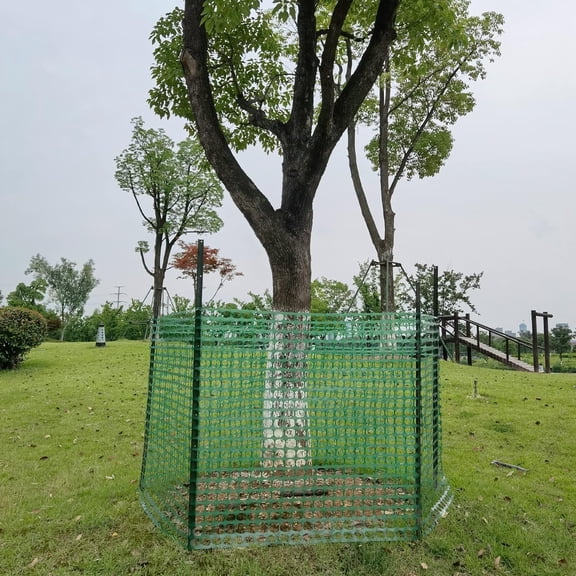 Safety Fence Garden Netting Roll 4 X 100 Feet with Zip Ties, Reusable Plastic Mesh Fencing for Animal Barrier, Snow Fence, Yard