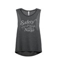 thumbnail image 1 of Safety First Drink With A Nurse Women's Fashion Sleeveless Muscle Workout Yoga Tank Top Charcoal Grey 2X-Large, 1 of 3