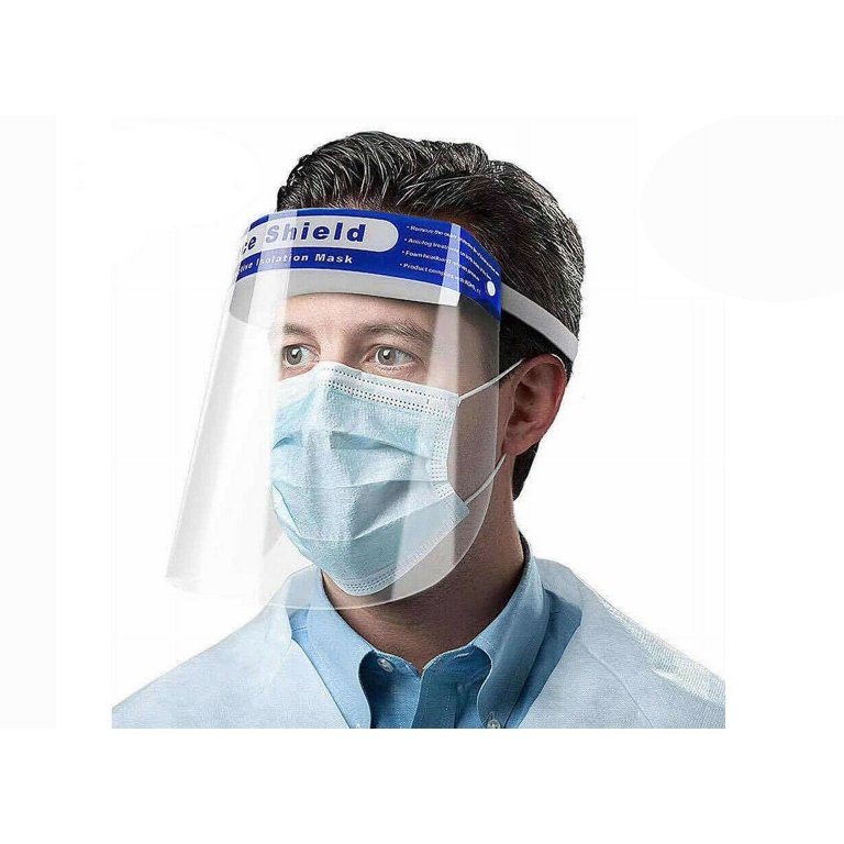 Visières De Protection Transparentes - Lot De 10 Pièces - Taille Standard - Pour Travail, Médical, Dentaire - Neuf