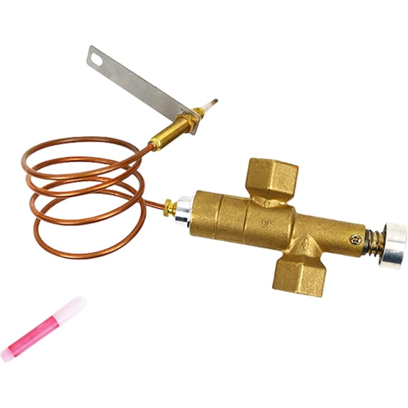 Safety Gas Valves Replacement Set Gas Fireplaces Valves Flame Failure Device Safety Control Valves Copper Texture