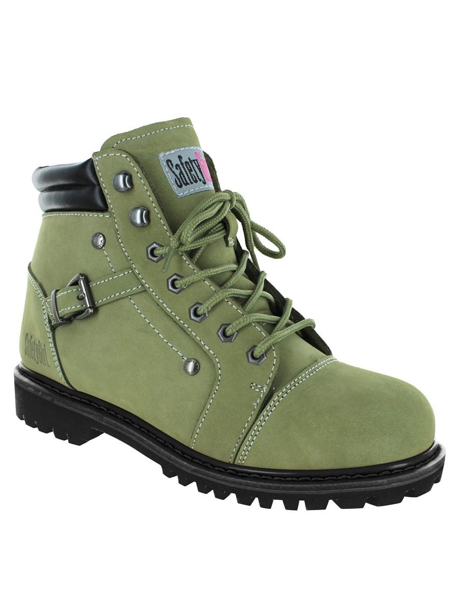 Safety Girl Fusion Work Boot Moss Size 6.5M Steel Toe Walmart