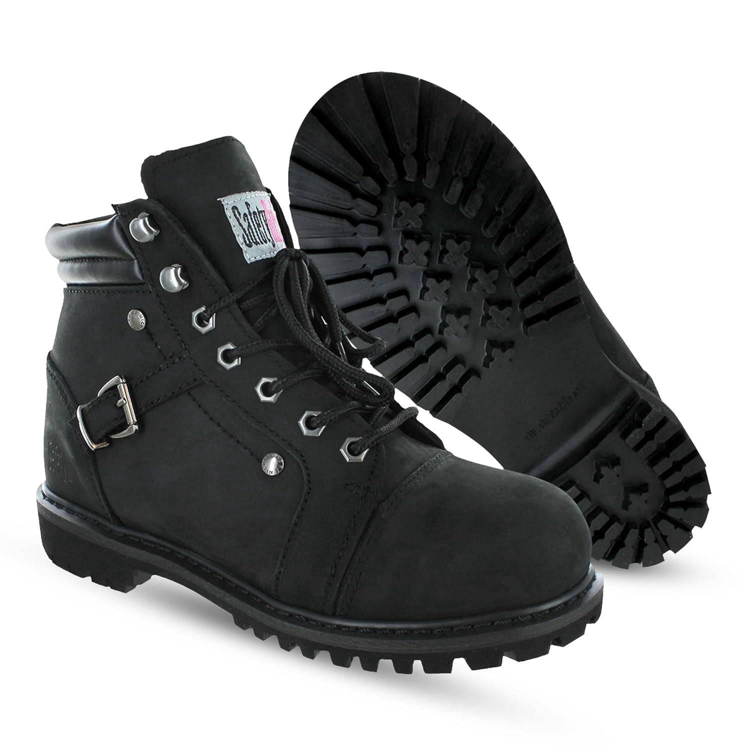 Work Bootrs Steel Toe Boots for Women - Black - 8.5M | Waterproof Women's Fusion ...