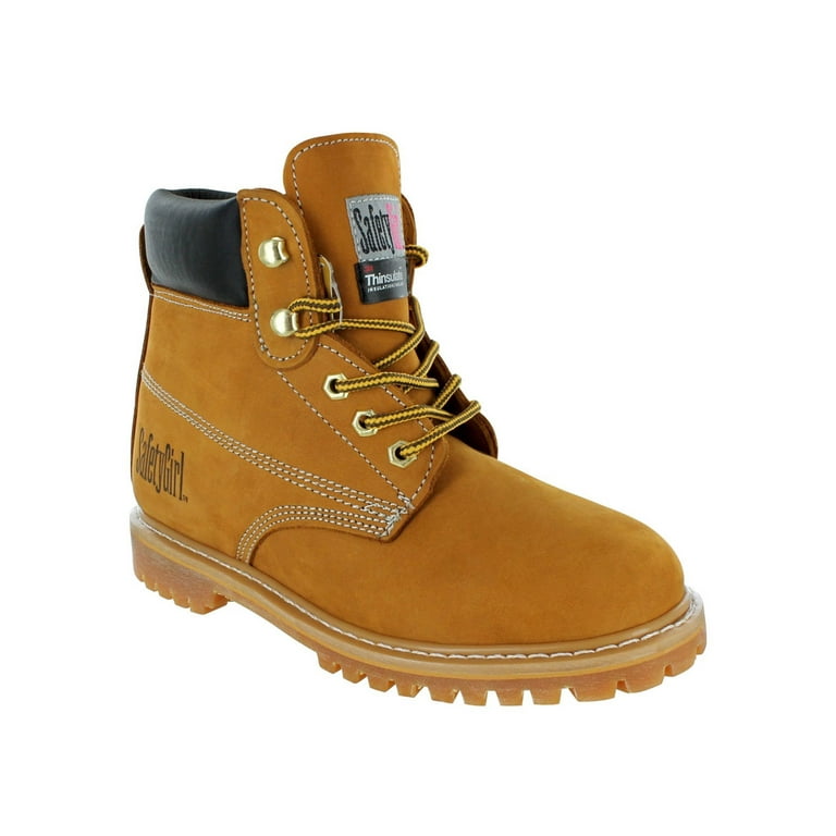 Safety girl pink steel toe boots sale