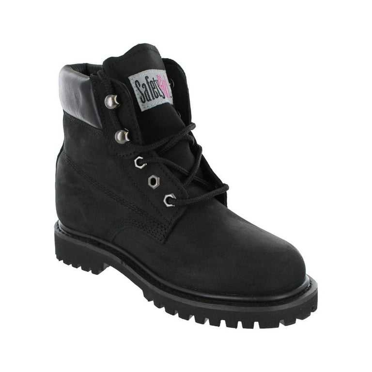 Safety Girl II Steel Toe Waterproof Women s Work Boots Black 8M