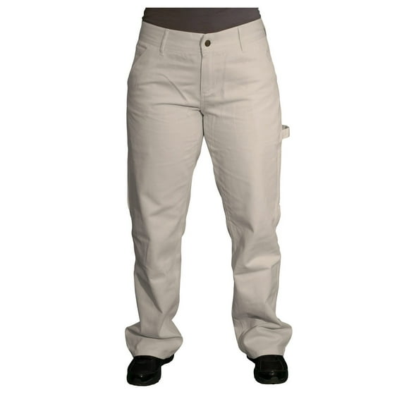 Safety Girl Painters Pants - 22 Regular, Natural | Made with Comfortable Material Pure Cotton Fabric | Painters Pants for Women with Large Pockets