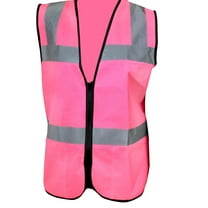 Safety Girl Women's Non-ANSI High-Visibility Pink Safety Vest for Women - S | Fashionable and Breathable Work Vest for Daytime Visibility | Fitted and Contoured with Zipper Closure and Inside Pockets