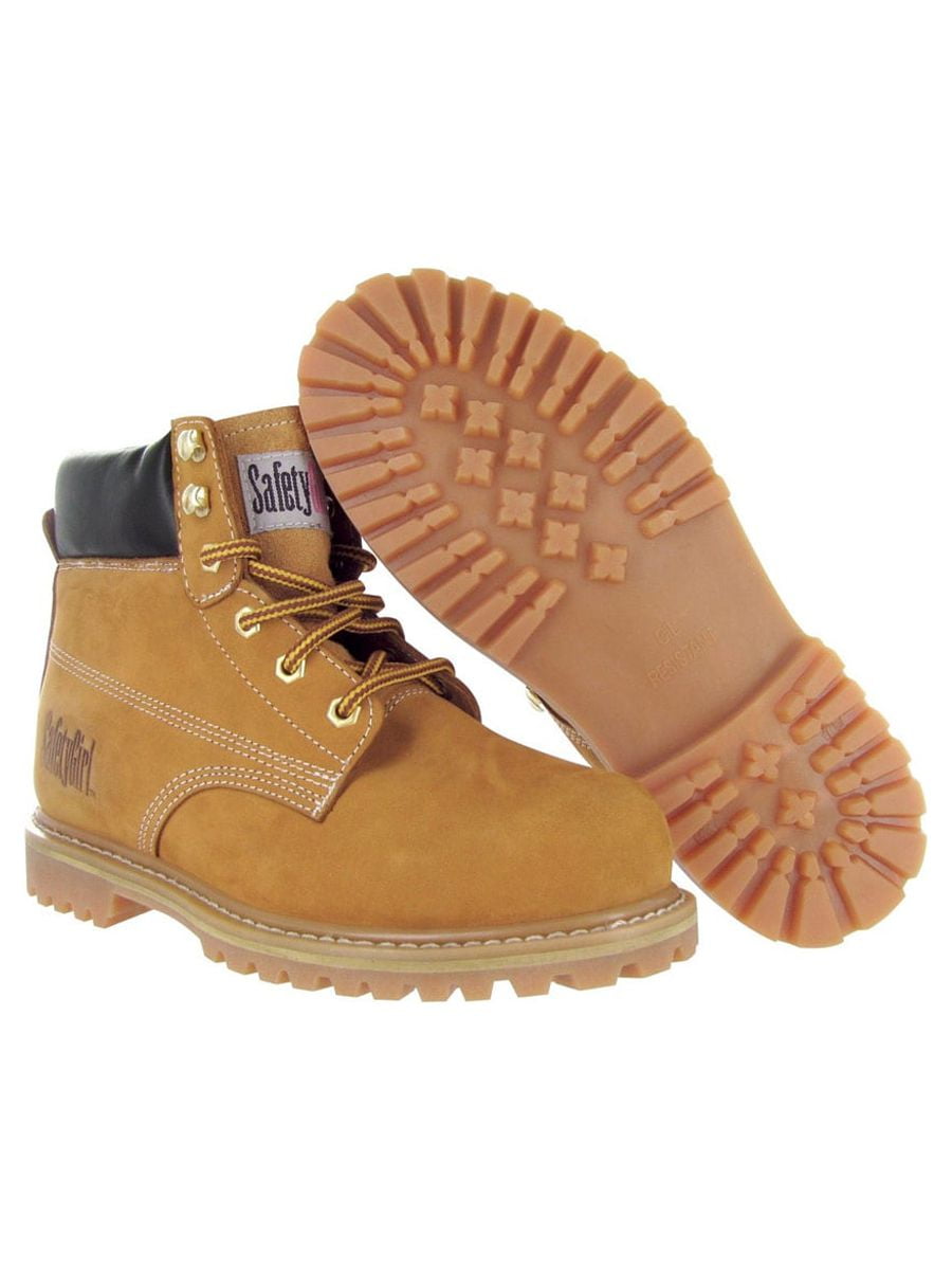 Safety Girl Steel Toe Waterproof Womens Work Boots Tan 6M Walmart