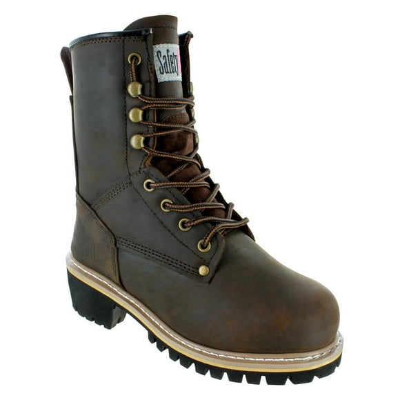Safety Girl Women's 8" Logger Boot - Steel Toe Size 8