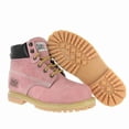 thumbnail image 1 of Steel Toe Boots for Women - Light Pink-10.5M | Waterproof Work Boots for Women Steel Toe Boots | Slip Resistant Work Shoes for Women | Lightweight Nubuck Leather for Comfort and Style, 1 of 8