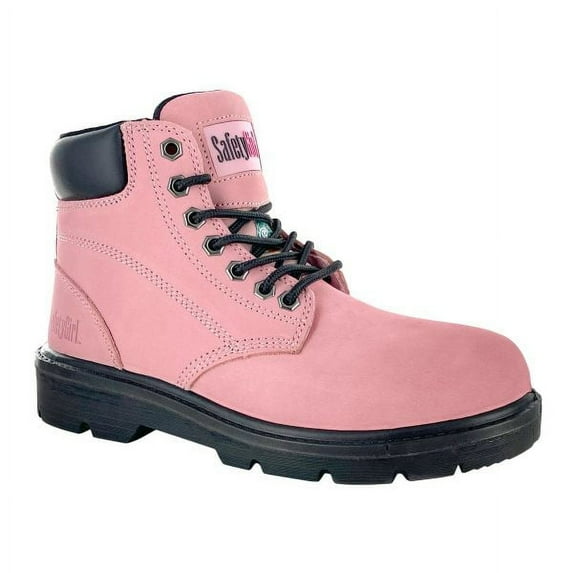 Safety Girl Women's Somerset Pink 6" Waterproof EH PR Steel Toe Boots - 15501-PNK- 9M