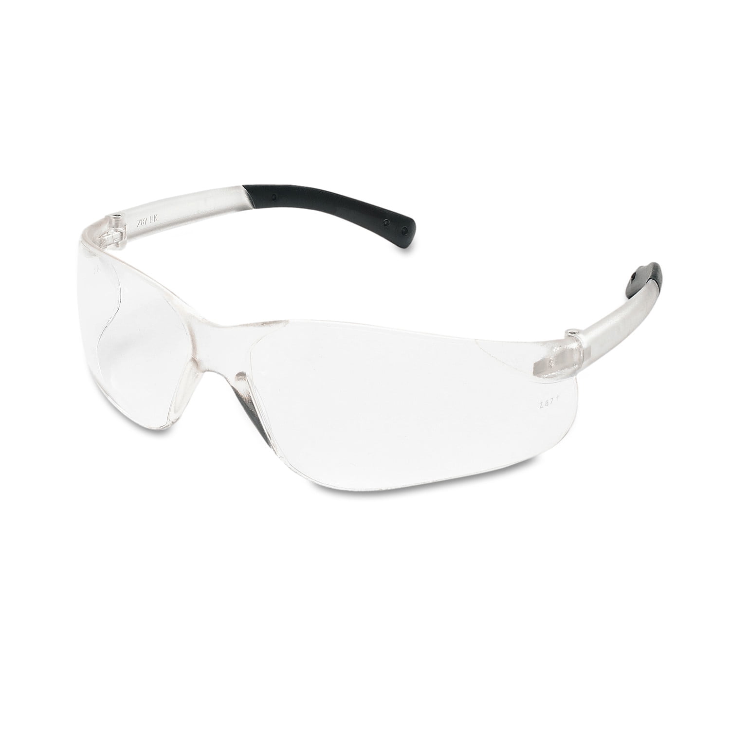 Safety Glasses BK1 BK110 Series, Clear Lens, Duramass Scratch-Resistant, Clear Frame, 6PK