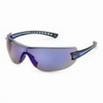 thumbnail image 1 of Safety Glasses, Luminary, Wraparound Blue Mirror Anti-Scratch Lens, Black Temples, Lightweight, 1 of 1