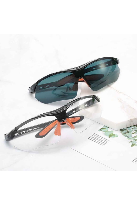 Safety Glasses Over Eyeglasses for Men & Women, Anti-Scratch Lenses, Side Shields, Adjustable Anti-Slip Temples, UV Protective Eyewear Gray One Size