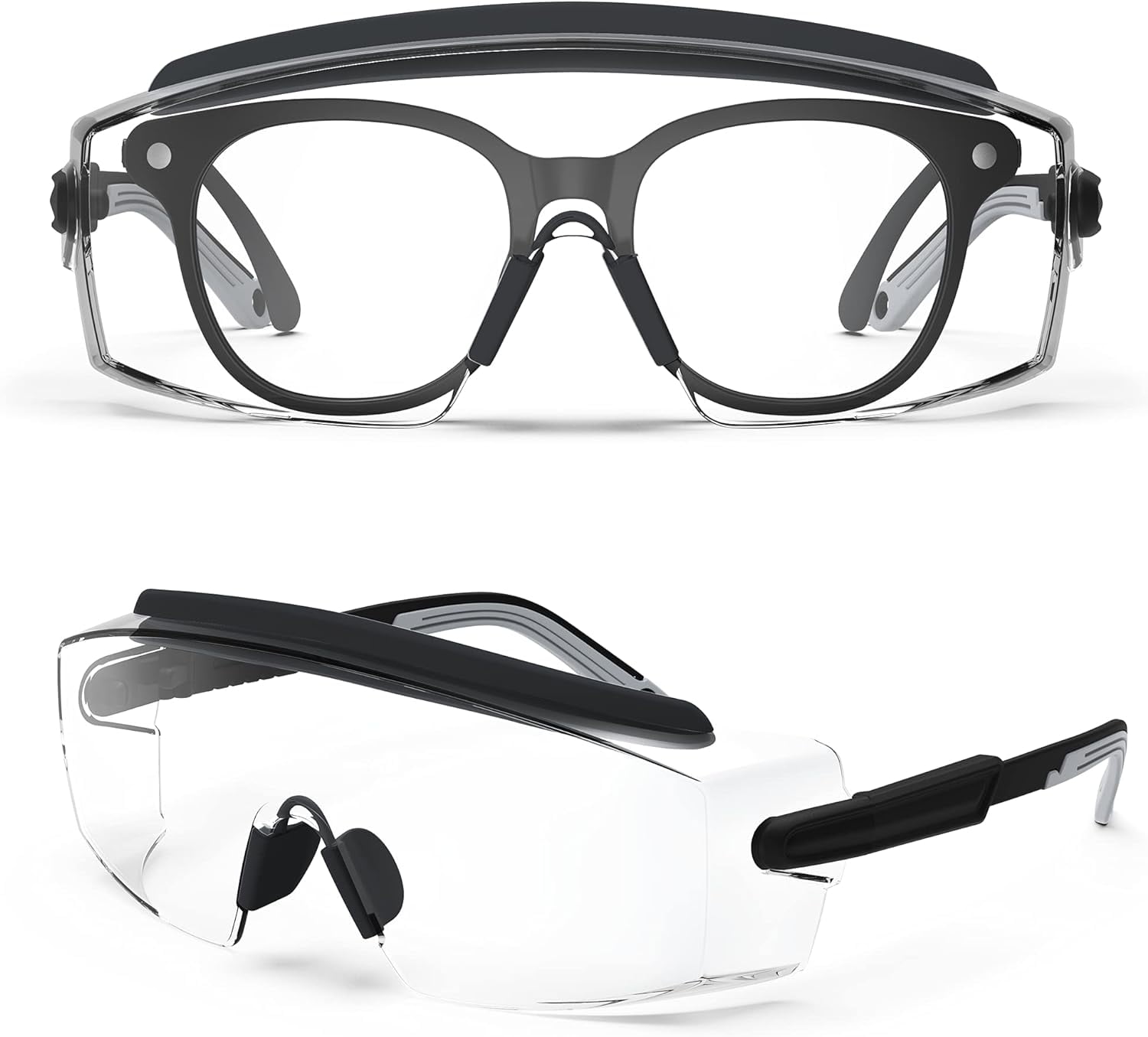 Safety Glasses Over Glasses, Anti Fog Safety Glasses With Adjustable