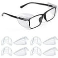 thumbnail image 1 of Safety Glasses Side Shields for Prescription Glasses, Slip on Clear Eye Glasses, Fits Small to Large Eyeglasses, 1 of 7