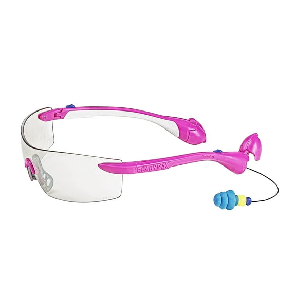 Safety Glasses Womens Sport w/Built in Hearing Protection - Indoor/Outdoor Lens