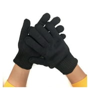Safety Glove Level 5 Anti-cut Black Cut Proof Stab Resistant Wire Metal Working Garden Kitchen Household Work Protective Gloves