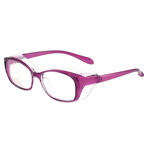 Safety Goggles Blue Light Blocking Anti-Fog Eyeglasses for Men Women Purple Frame for Office Study Men Women 1pc