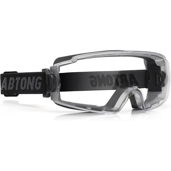 Safety Goggles Over Glasses - Anti-Fog Lens Wide Vision Eyewear for Chemistry Lab Work & Industrial Use - ANSI Z87.1 Certified Eye Protection, Impact Resistance, Adjustable Strap - Men & Women