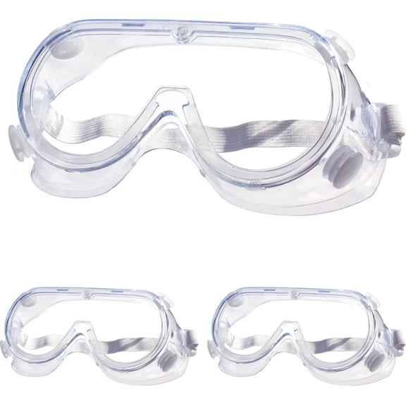 Safety Goggles Protective Adjustable Over Glasses Splash Eye Protection Clear Lens Eyewear