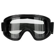 Safety Goggles Windproof Anti Impact Sports Glasses Ski Motorcycle Eye Protection (Black)
