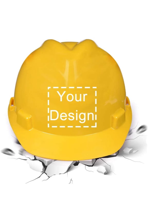 Safety Hard Hat Customize Logo Protective Head Outdoor Work Hat (White (standard))
