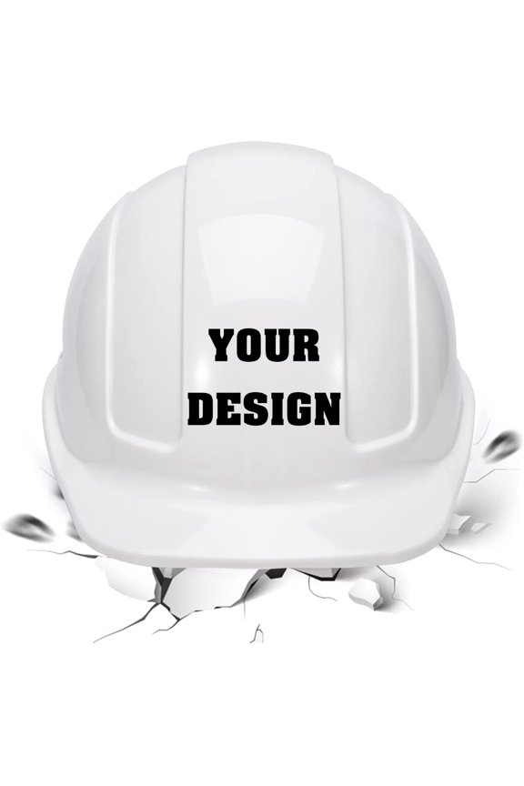 Safety Hard Hat Customize Logo Protective Head Outdoor Work Hat (White (standard))