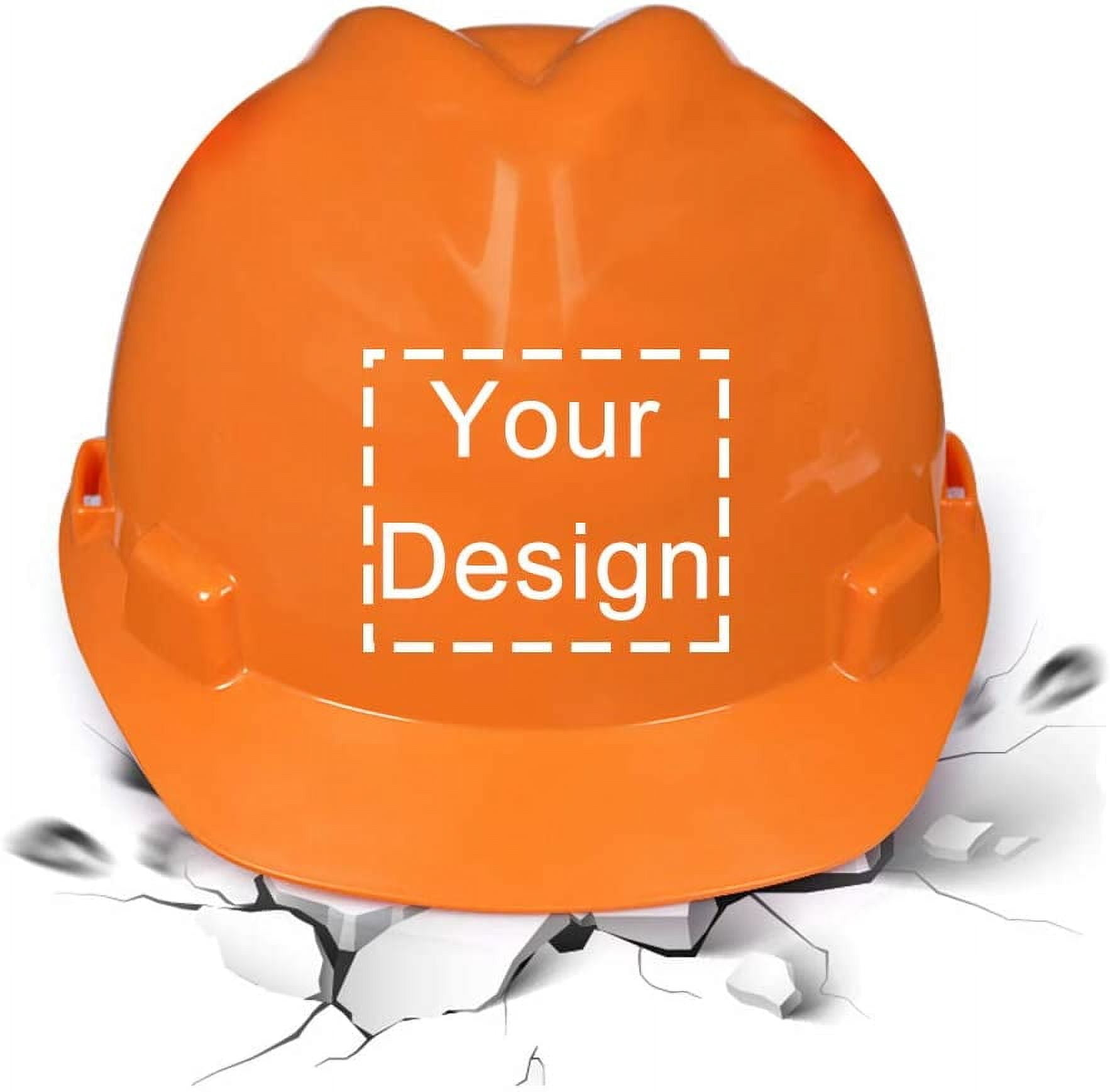 Safety Hard Hat Customize Logo Protective Head Outdoor Work Hat (White (standard))