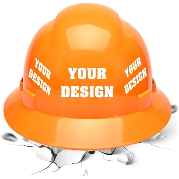 Safety Hard Hat Customize Logo Protective Head Outdoor Work Hat (White (standard))