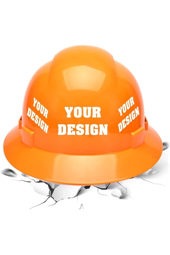 Safety Hard Hat Customize Logo Protective Head Outdoor Work Hat (White (standard))