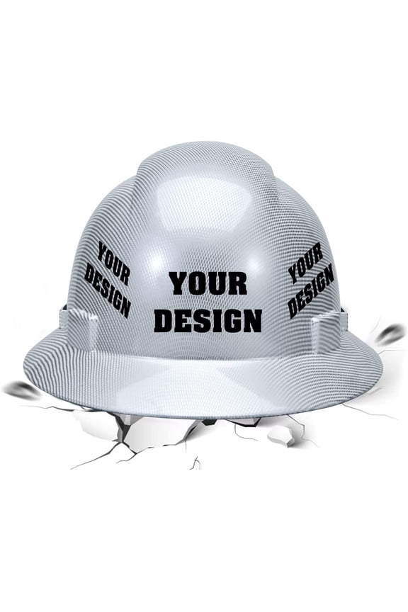 Safety Hard Hat Customize Logo Protective Head Outdoor Work Hat (White (standard))