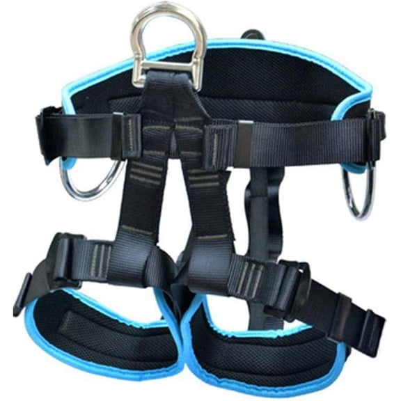 Safety Harness, Climbing Equipment Drop Protection Half Body Working at Heights Belt, Blue