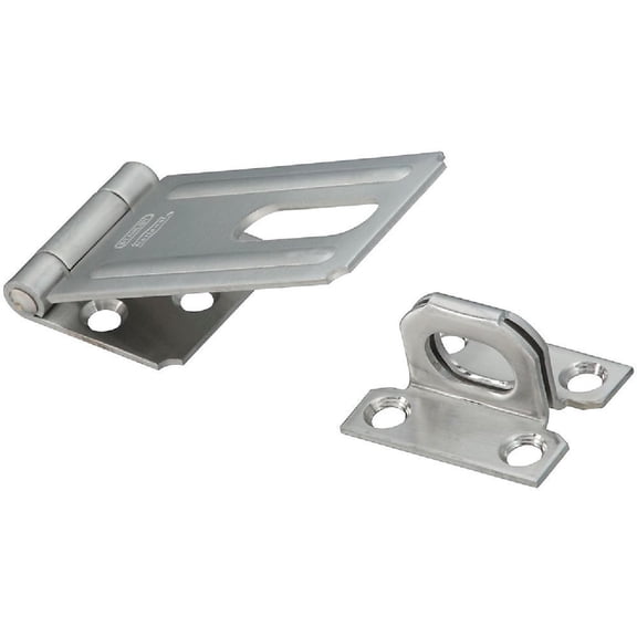 National Hardware Safety Hasp Latching Safety - Stainless Steel, Silver - Pack of 1