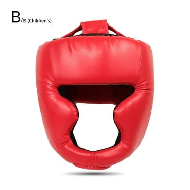 Safety Head Guard, Kickboxing Head Gear for Adults/Kids, Closed Type Boxing Helmet for MMA Training Sparring Martial Arts Boxing Helmet, Muay Thai Boxing Safety Head Guard for Adult Kids D7I8